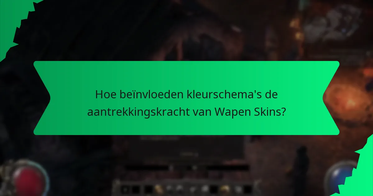 Hoe beïnvloeden kleurschema's de aantrekkingskracht van Wapen Skins?