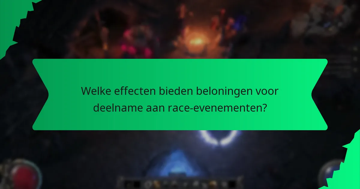 Welke effecten bieden beloningen voor deelname aan race-evenementen?